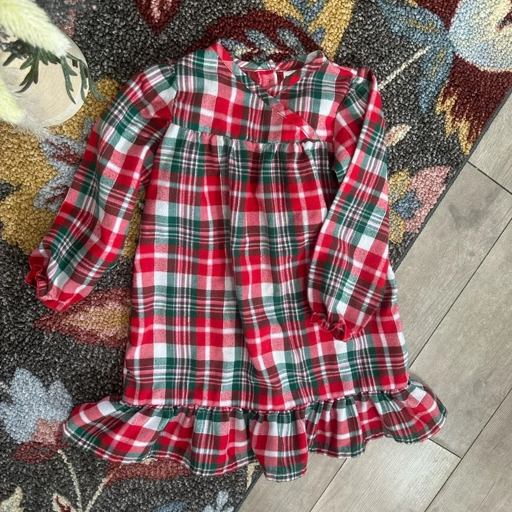 Y2K OshKosh B'gosh Plaid Nightgown Little Girl Size 4